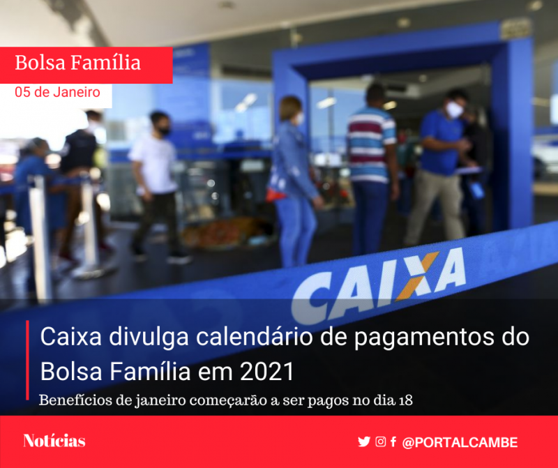 Caixa Divulga Calendário De Pagamentos Do Bolsa Família Em 2021 ...