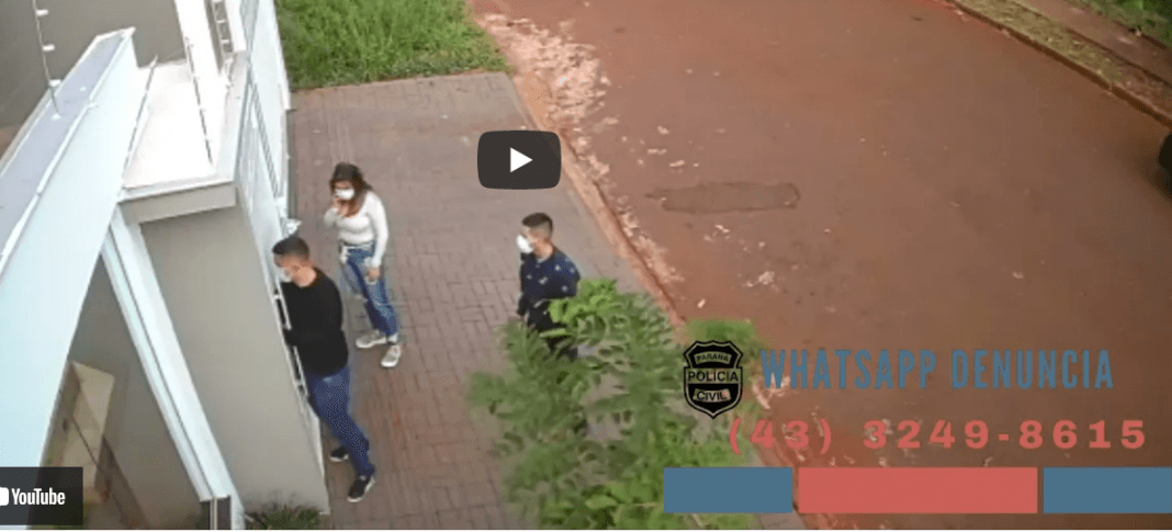 Trio é flagrado furtando casa no Jardim das Torres em Cambé
