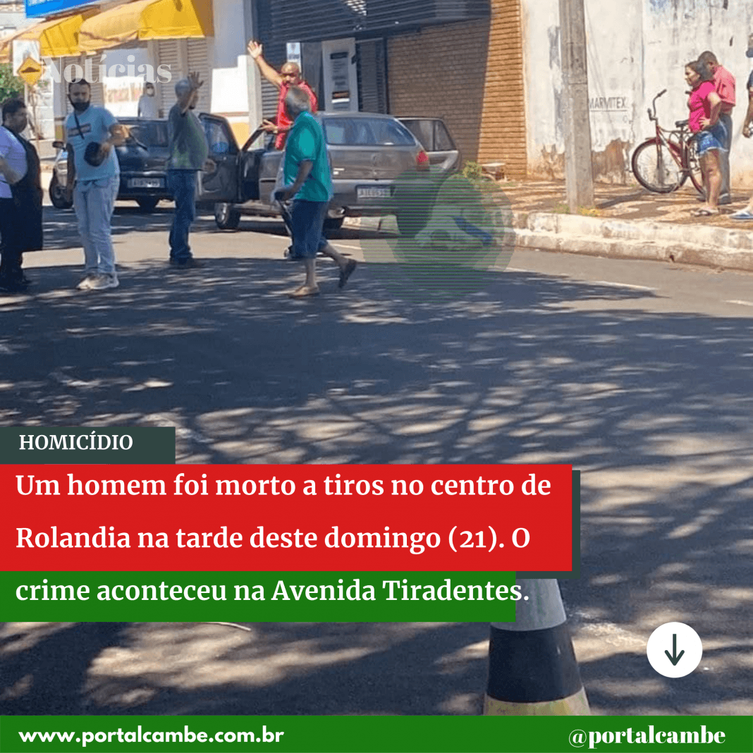 Homem é morto a tiros em Rolândia, carro da fuga foi abandonado em Cambé