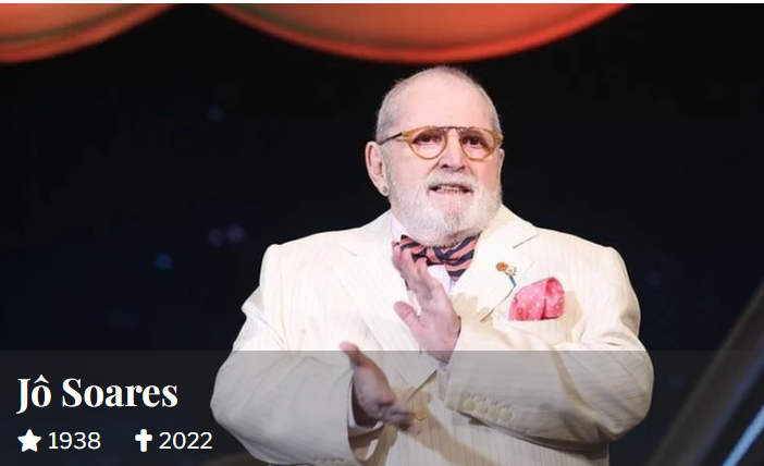 Luto: Morre Jô Soares aos 84 anos