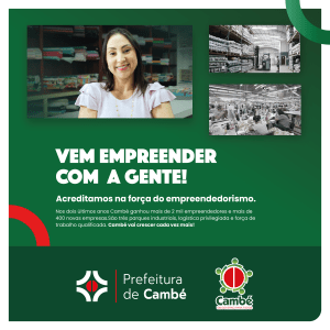 PORTAL CAMBÉ – PREFEITURA DE CAMBÉ – CIDADE EMPREENDEDORA _1080x1080px