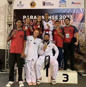 Campeonato Paranaense 2023 em Pontal do Paraná. Bruna Raissa 🥇🥇 campeã luta e poomsae. David de Souza 🥇campeão luta e 🥈 vice campeão poomsae. Miguel Anselmo 🥇campeão luta Nicole Alves 🥇campeã luta Maria Fernanda 🥈vice campeã luta José Luis 🥈 vice campeão luta Henrique D'avila 4⁰ lugar poomsae Camila Santos 5⁰ lugar poomsae
