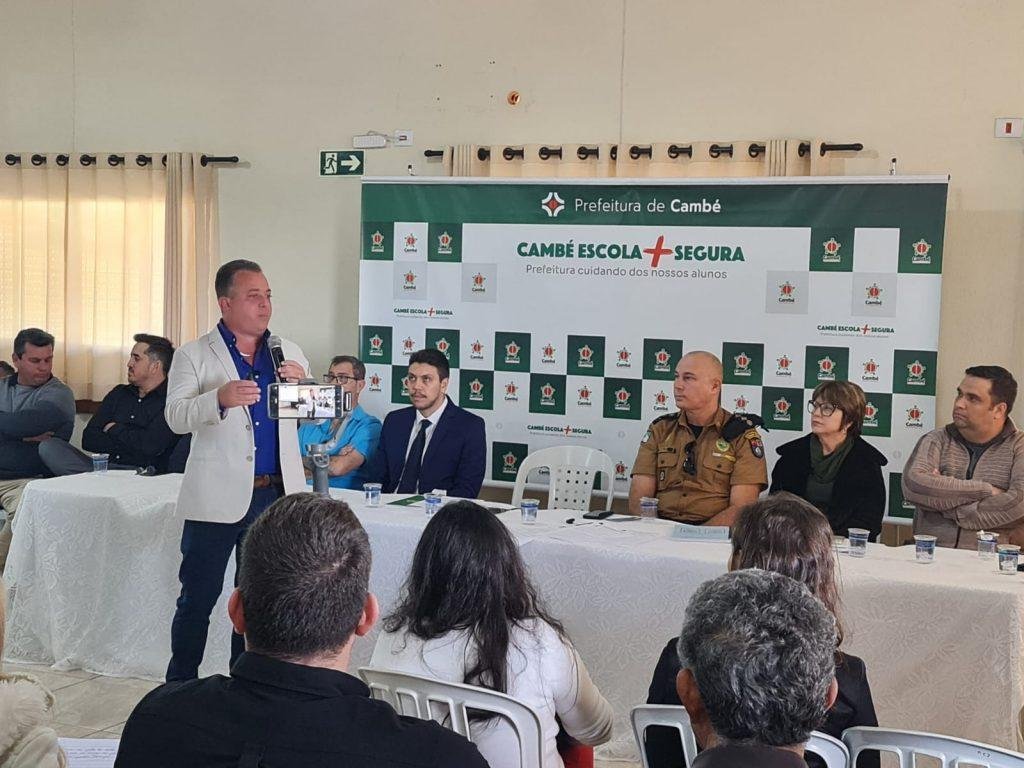 Cambé anuncia o programa Escola + Segura, com novas medidas de prevenção à violência nas escolas