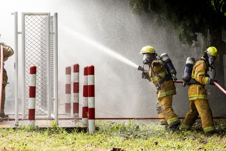 Fireman on the fire