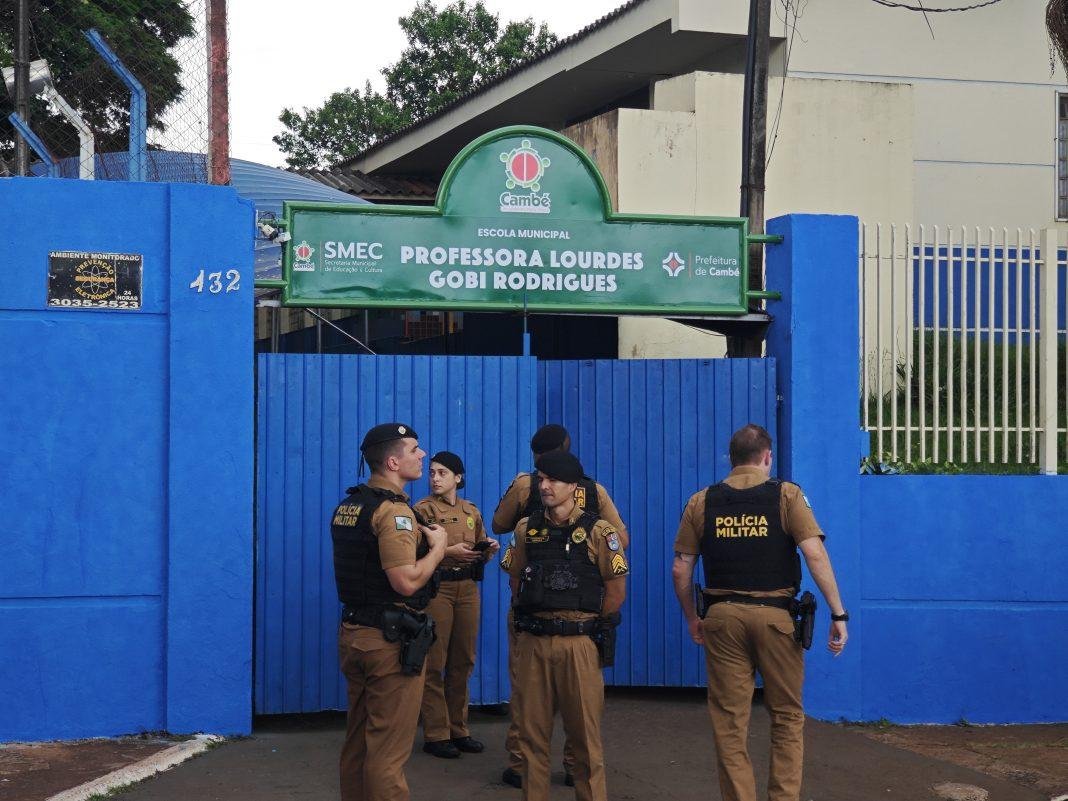 Homem em Fuga Procura Abrigo em Escola Após Tentativa de Roubo em Cambé