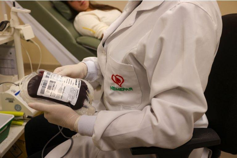 Hemepar, doação de sangue Foto: Gilson Abreu/AEN