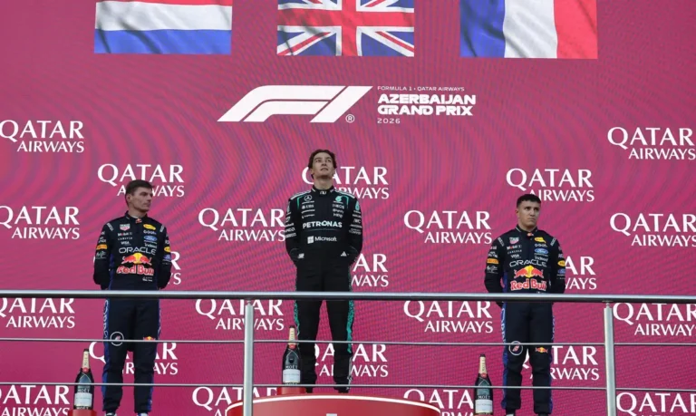 Russell vence Verstappen por décimos e conquista GP do Azerbaijão
