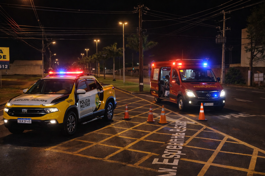 Motociclista fica ferida após colisão entre carro e moto em Cambé Motociclista fica ferida após colisão entre carro e moto em Cambé