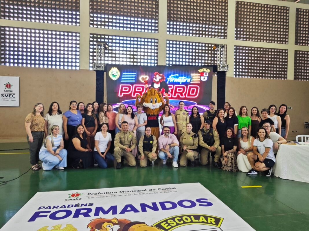 Proerd realiza formatura de alunos da rede municipal no Jardim Ana Rosa, em Cambé