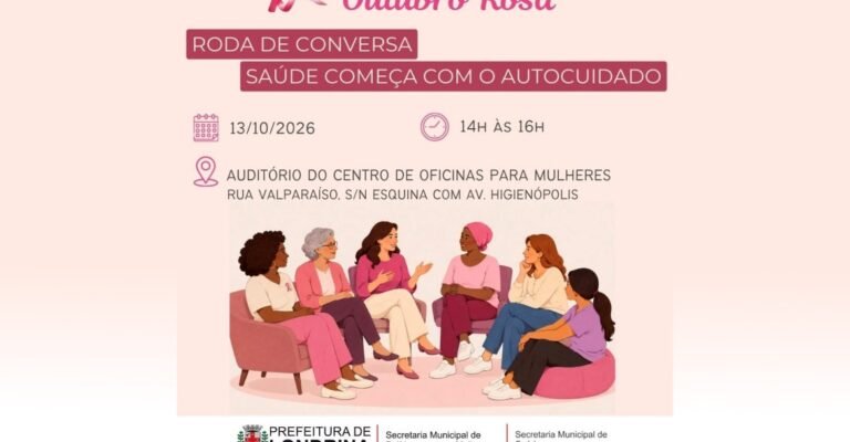 Roda de conversa destaca autocuidado e prevenção para mulheres em Londrina
