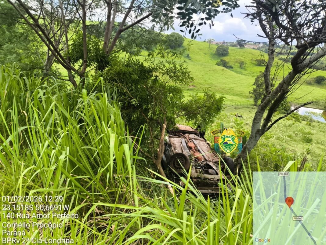 Dois acidentes com feridos são registrados em rodovias da região de Cornélio Procópio no domingo