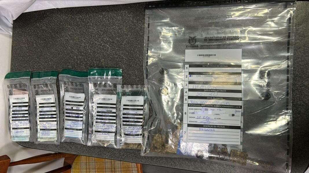 Homem é preso por tráfico de drogas e cumprimento de mandado judicial em Cambé