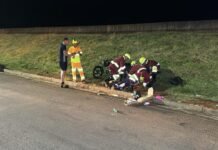 Motociclista fica ferido após queda na marginal da PR-445 em Cambé