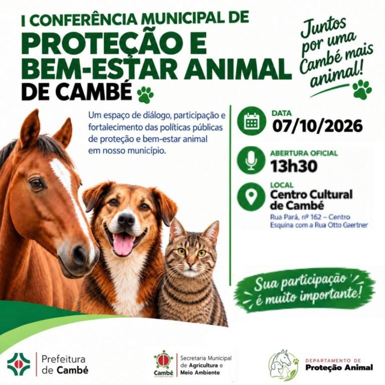 Cambé realiza 1ª Conferência Municipal de Proteção Animal