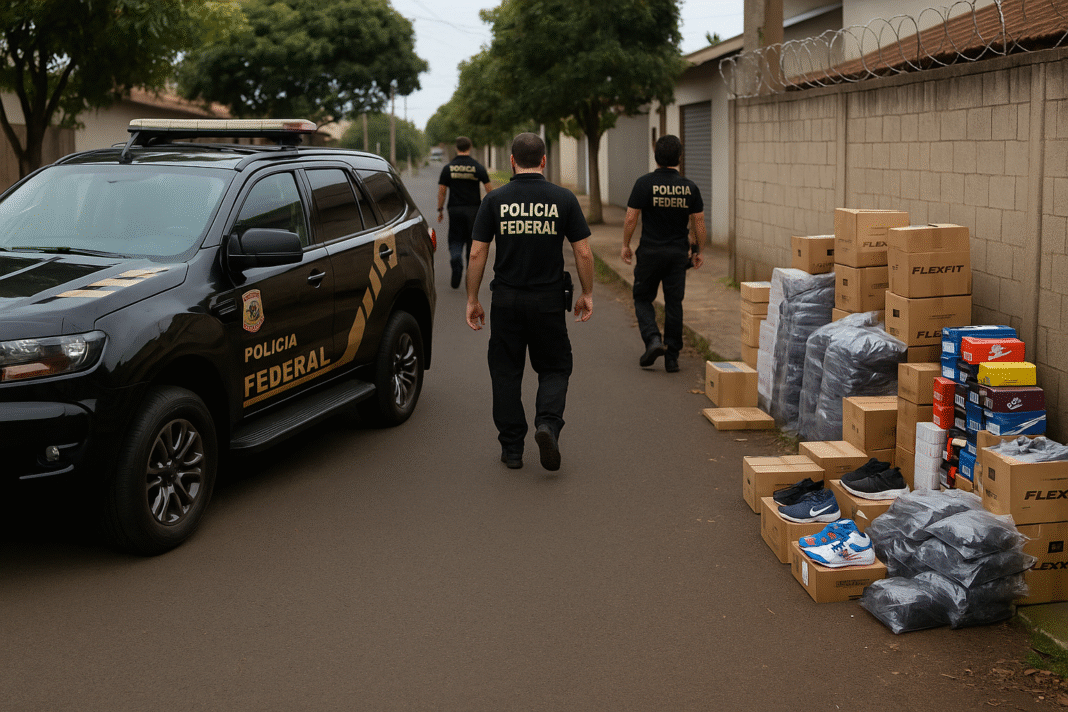 PF cumpre mandados na Operação Head Cap contra descaminho em Apucarana