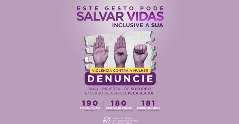 Londrina amplia divulgação do sinal universal de socorro para mulheres