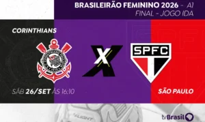 Corinthians e São Paulo disputam final do Brasileirão Feminino ao vivo na TV Brasil