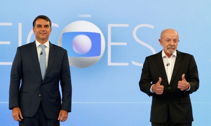 Lula e Flávio Bolsonaro trocam acusações e apresentam propostas em debate na Globo