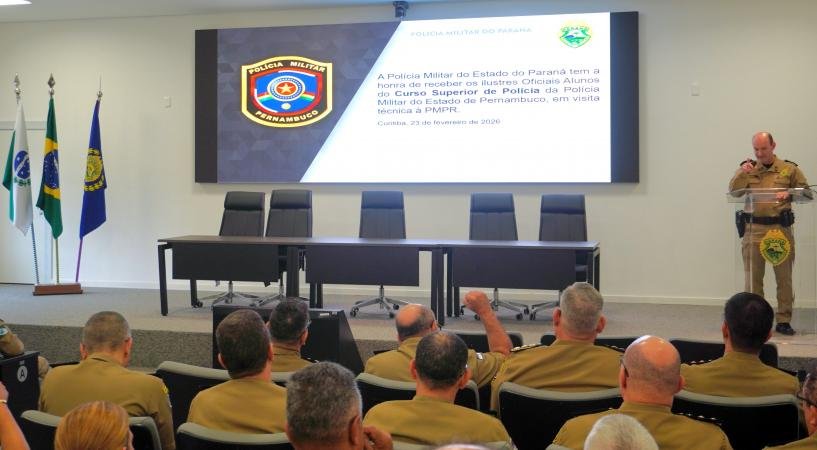 PMPR Recebe Oficiais da Polícia Militar de Pernambuco para Intercâmbio Técnico