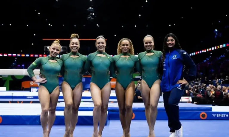 Brasil conquista 5º lugar por equipes no Mundial de Ginástica