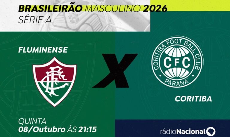Rádio Nacional transmite Fluminense x Coritiba ao vivo nesta quinta