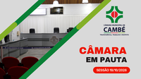 Câmara de Cambé vota redução de R$ 10 milhões no orçamento para 2026