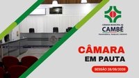 Câmara de Cambé vota projetos sobre cessão de servidora e orçamento
