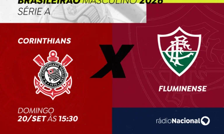 Corinthians x Fluminense: Rádio Nacional transmite duelo do Brasileirão 2026