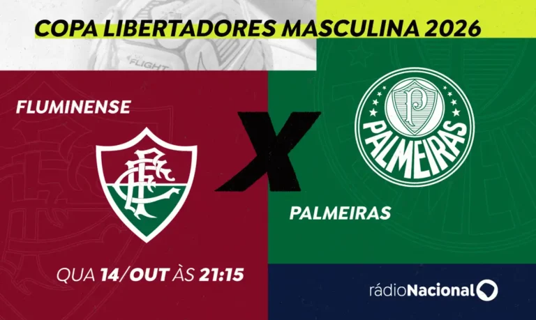 Rádio Nacional transmite Fluminense x Palmeiras na semifinal da Libertadores
