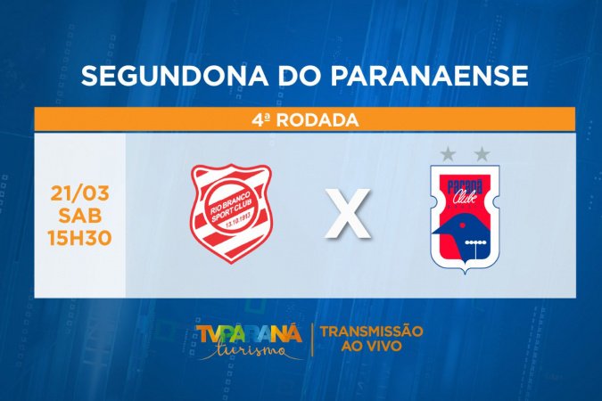 TV Paraná Turismo Transmite Rio Branco x Paraná Clube Neste Sábado TV Paraná Turismo Transmite Rio Branco x Paraná Clube Neste Sábado
