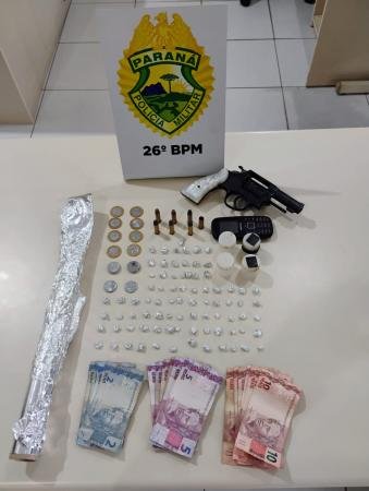 Prisão por Tráfico de Drogas e Posse de Arma em Telêmaco Borba