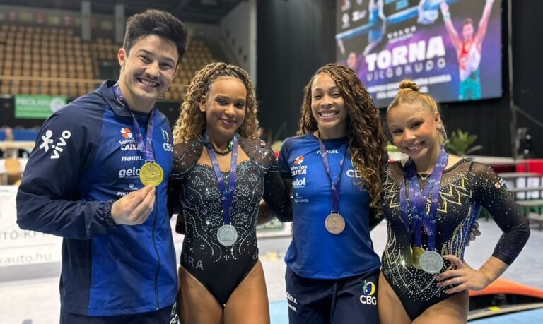 Brasil conquista cinco medalhas no último dia da Copa do Mundo de Ginástica