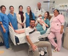 Primeiro bebê nasce na nova maternidade do Hospital Regional de Ivaiporã