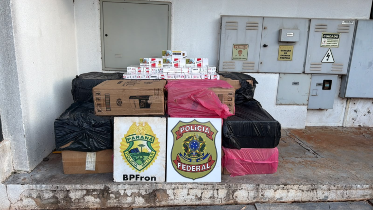 Apreensão de R$ 2,3 milhões em contrabando mobiliza PM e PF em Altônia