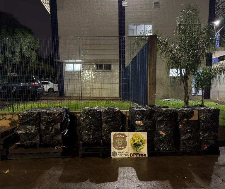 Polícia apreende 2,7 mil pacotes de cigarros contrabandeados em Foz do Iguaçu