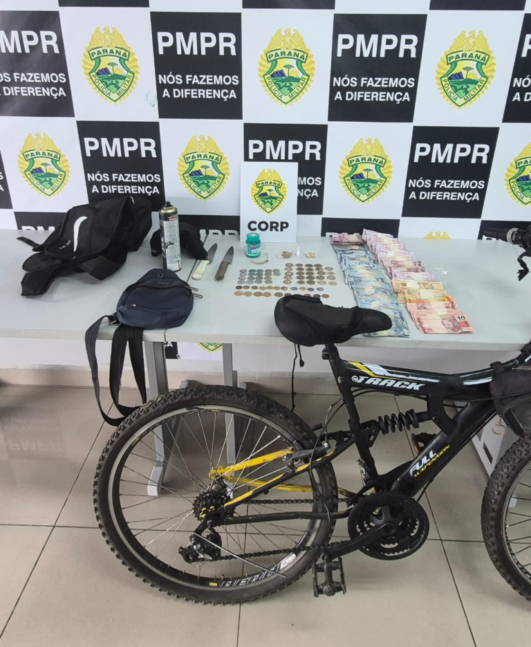 PM prende dois homens e recupera bicicleta roubada em Curitiba