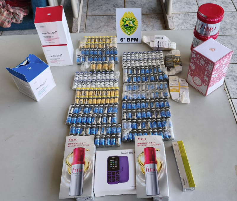 Mulher é presa com 220 ampolas de medicamentos na BR-277 em Cascavel